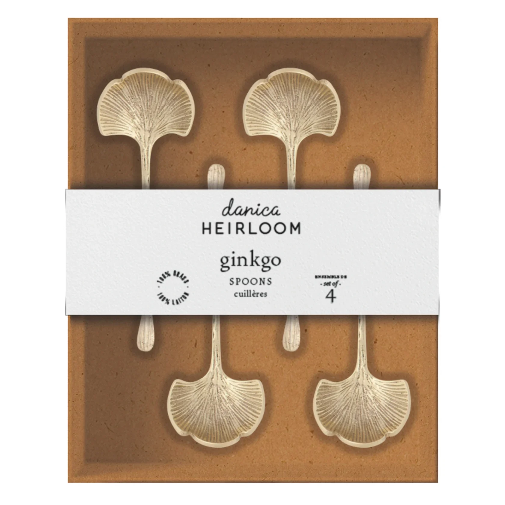 Ginkgo Spoons - Set of 4 - Image 3