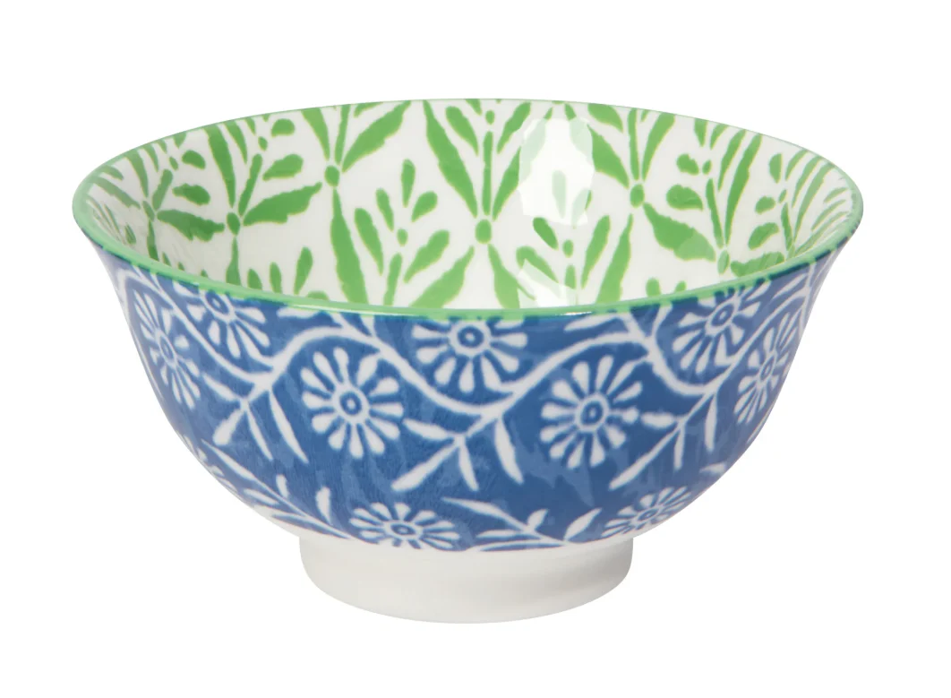 Green Leaf Stamped Bowl 3.5 Inch