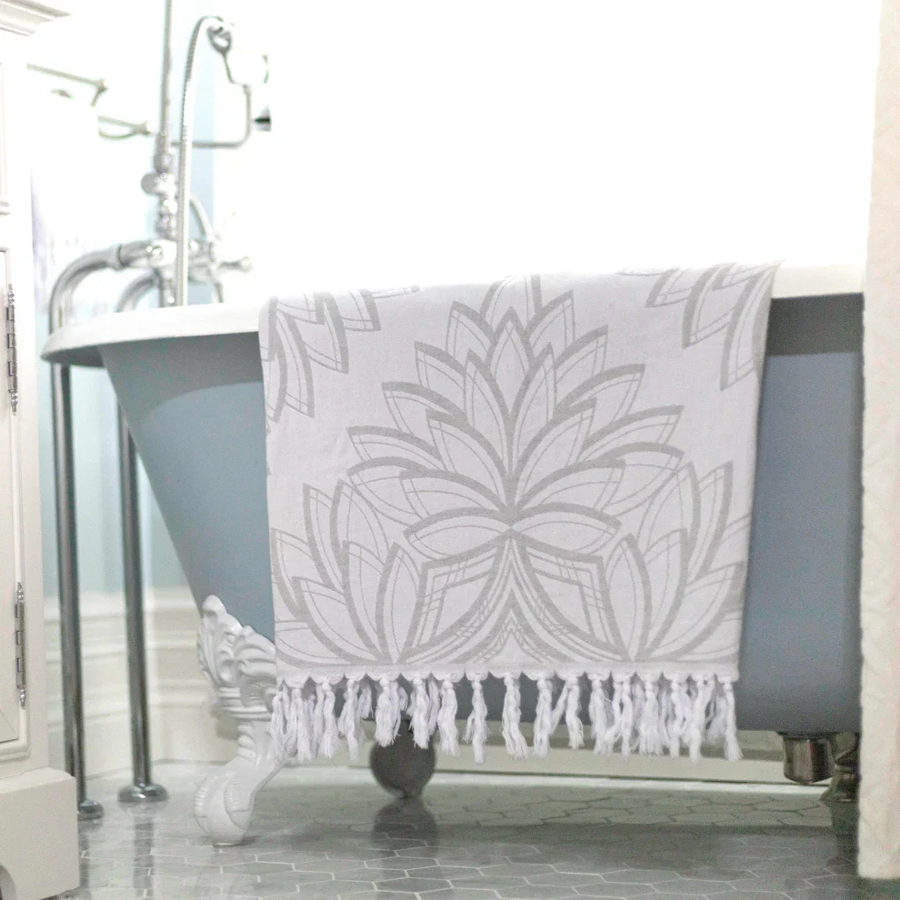 Grey Horona Turkish Body Towel - Image 2