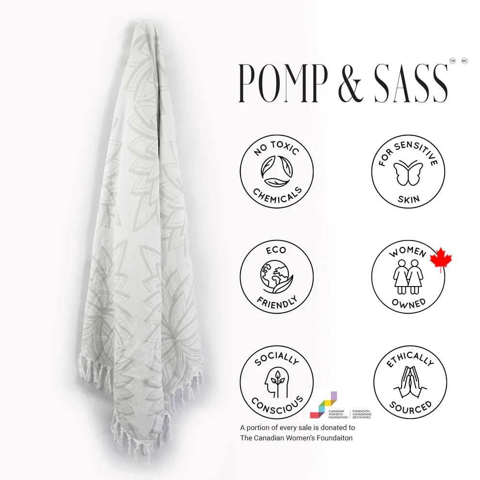 Grey Horona Turkish Body Towel - Image 6