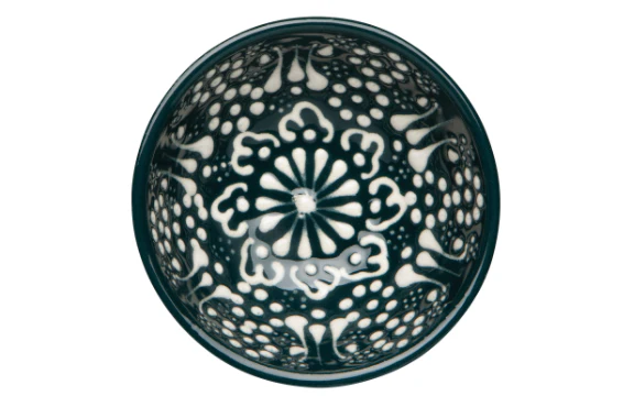 Hand-painted Evani Forest Turkish Bowl - 3.5 inch - Image 2