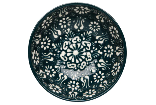 Hand-painted Evani Forest Turkish Bowl - 5 inch - Image 2