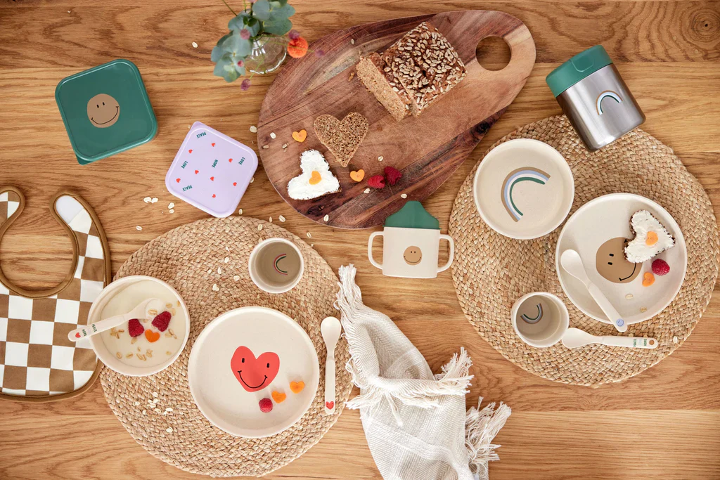 Happy Rascals Dish Set - Heart Lavender - Image 3