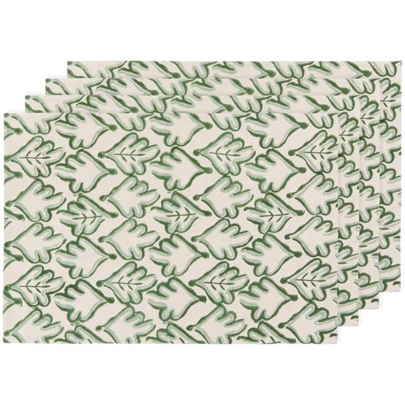 Hedge Block Print Placemats - Set of 2 - Image 2