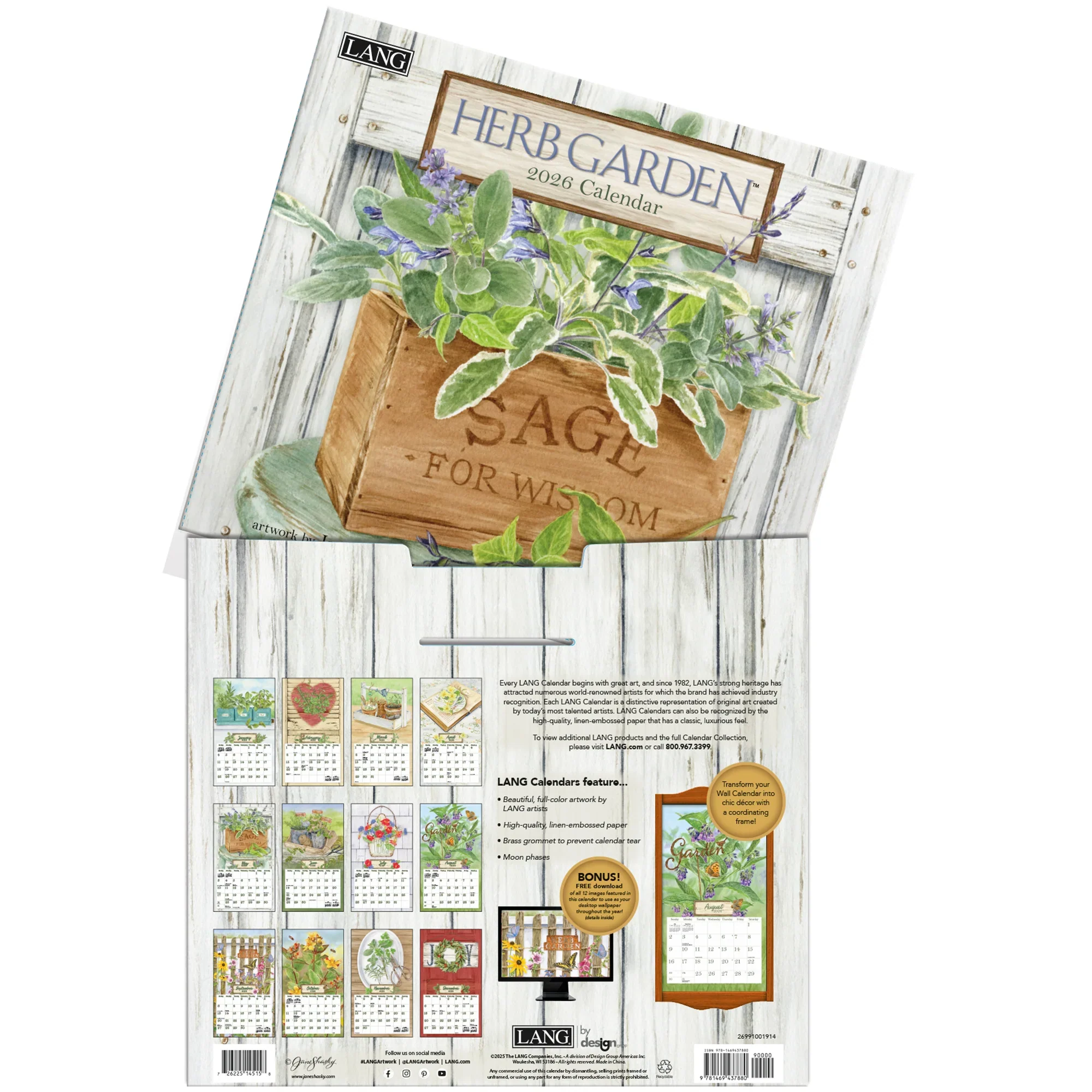 Herb Garden 2026 Lang Calendar - Image 2