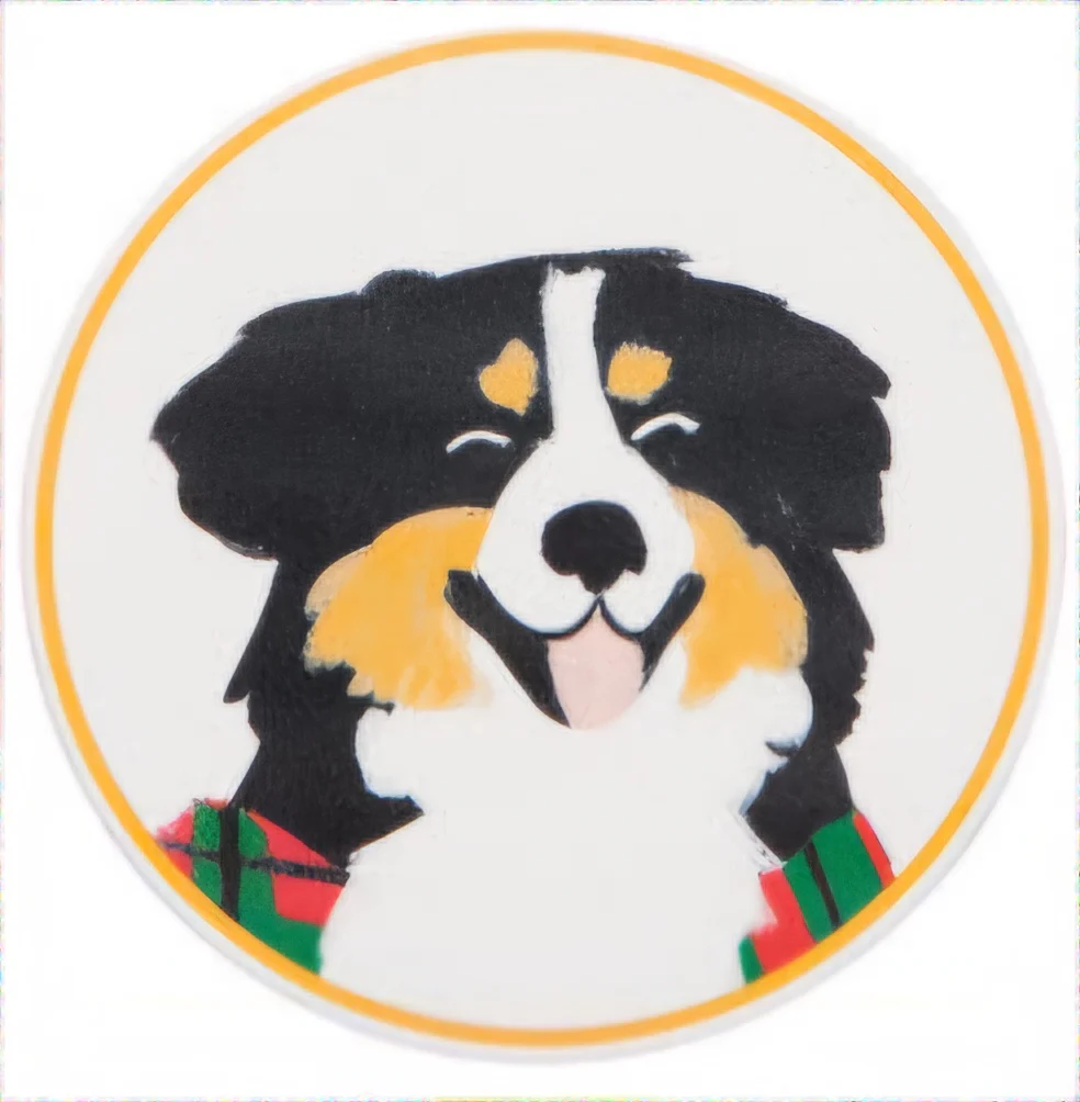Holiday Hounds Soak Up Coaster - Assorted - Image 2