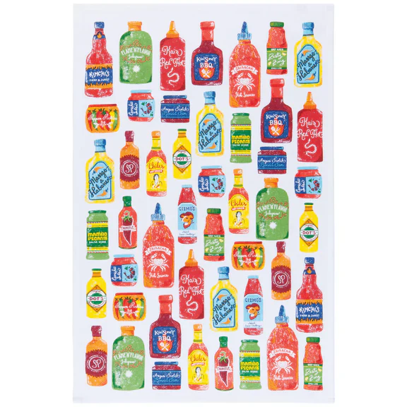 Hot Sauce Dishtowels - Set of 2 - Image 2