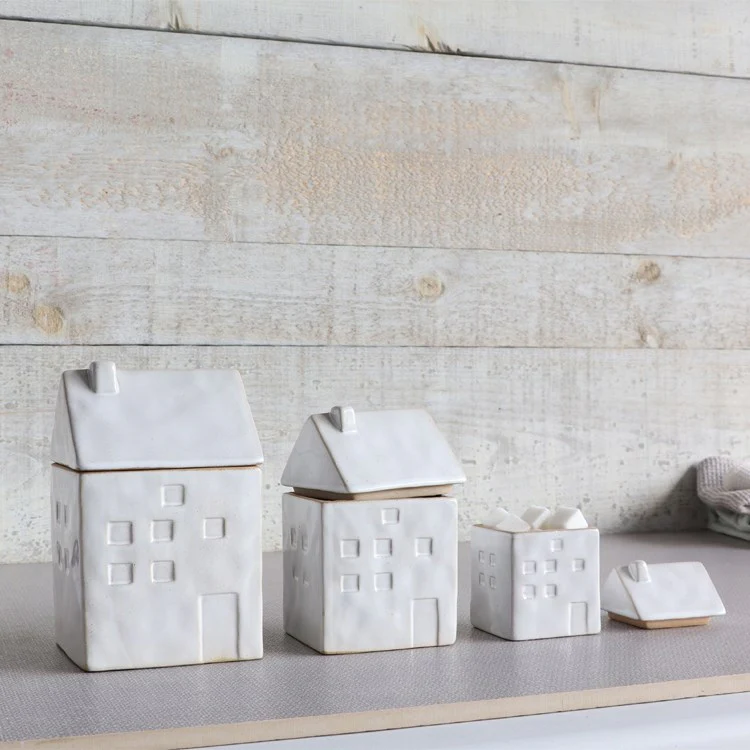 House-Shaped Canisters - Set of 2 - Image 2