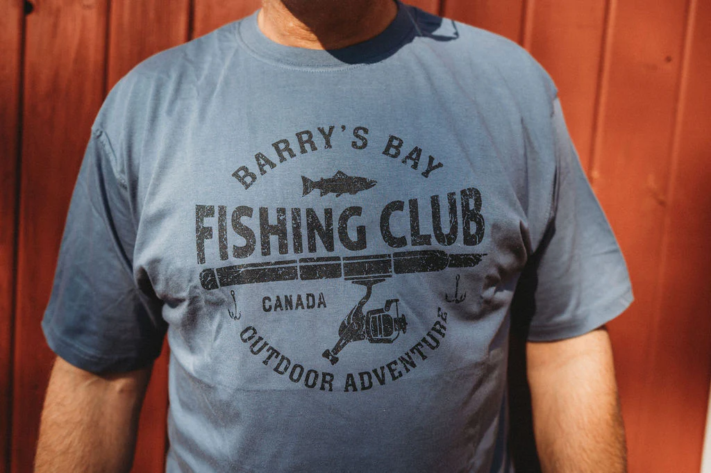 Indigo - Barry's Bay Fishing Adult Tee - Image 2