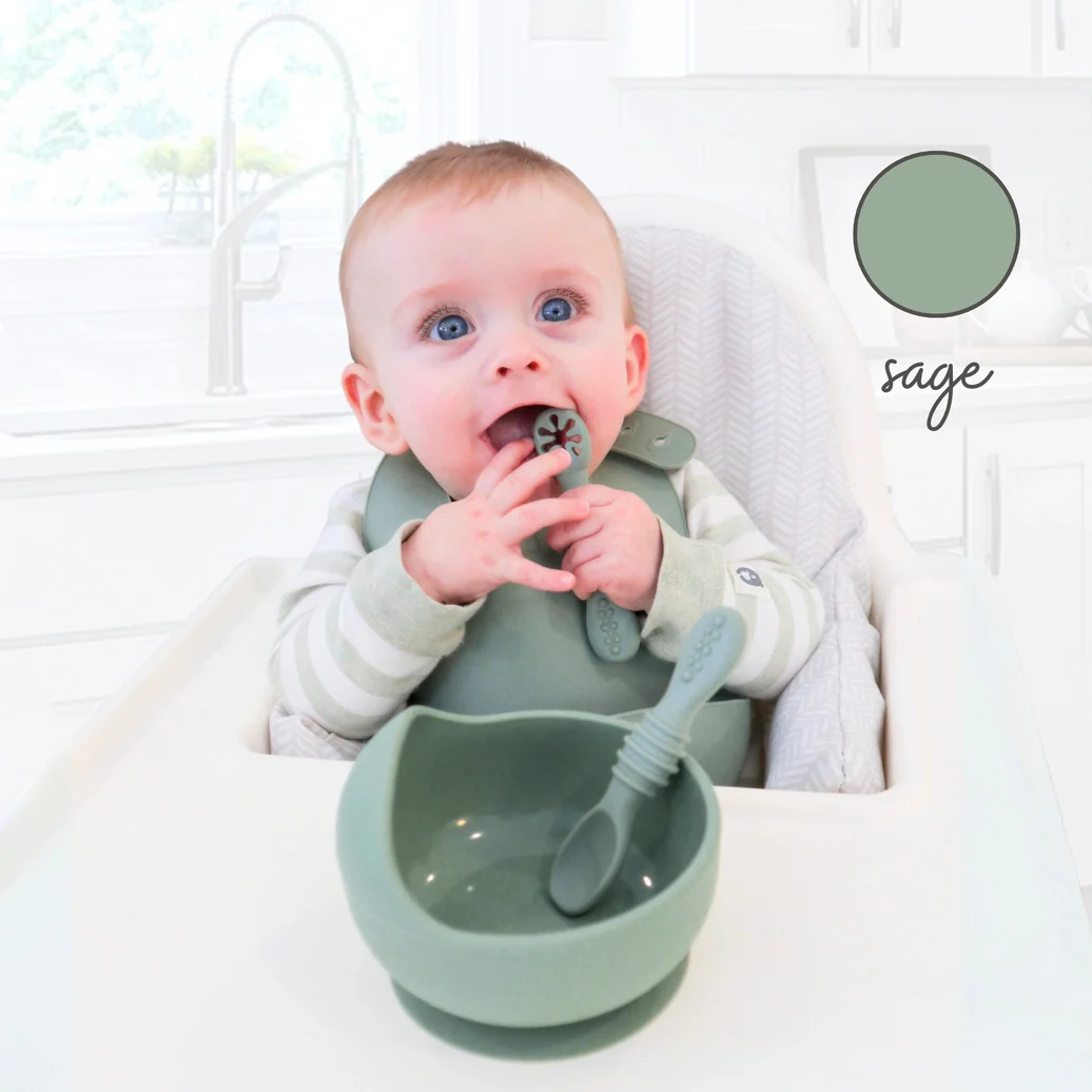 Infant Training Spoons For Self Feeding - Sage - Image 4