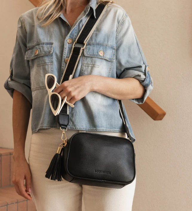 Jacinta Gia Crossbody Bag - Black - Image 4
