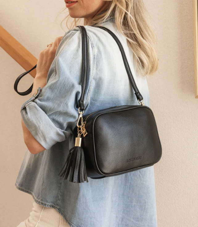 Jacinta Gia Crossbody Bag - Black - Image 6