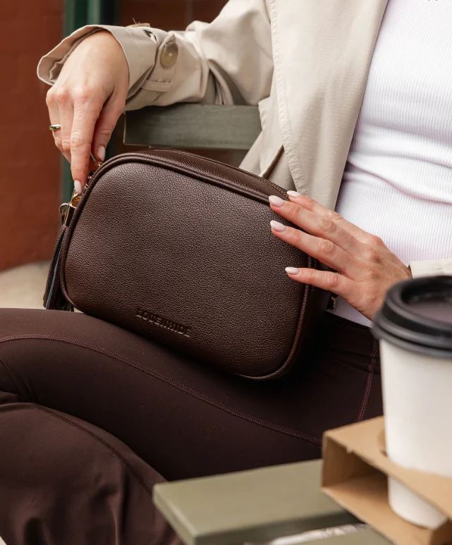 Jacinta Gia Crossbody Bag - Chocolate - Image 5