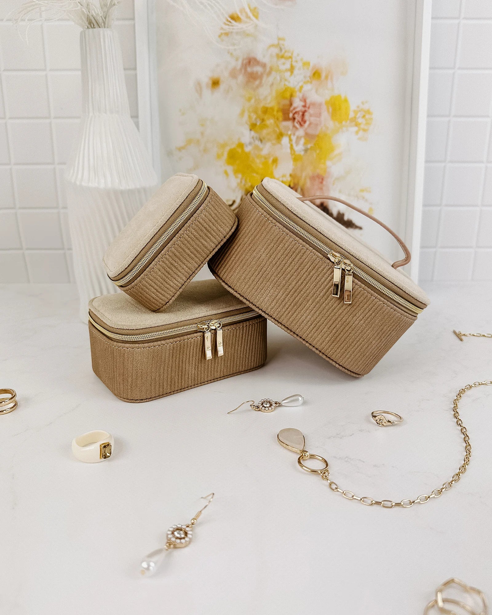 Jesse, Lola & Suzie Jewelry Cases - Almond FINAL SALE - Image 2