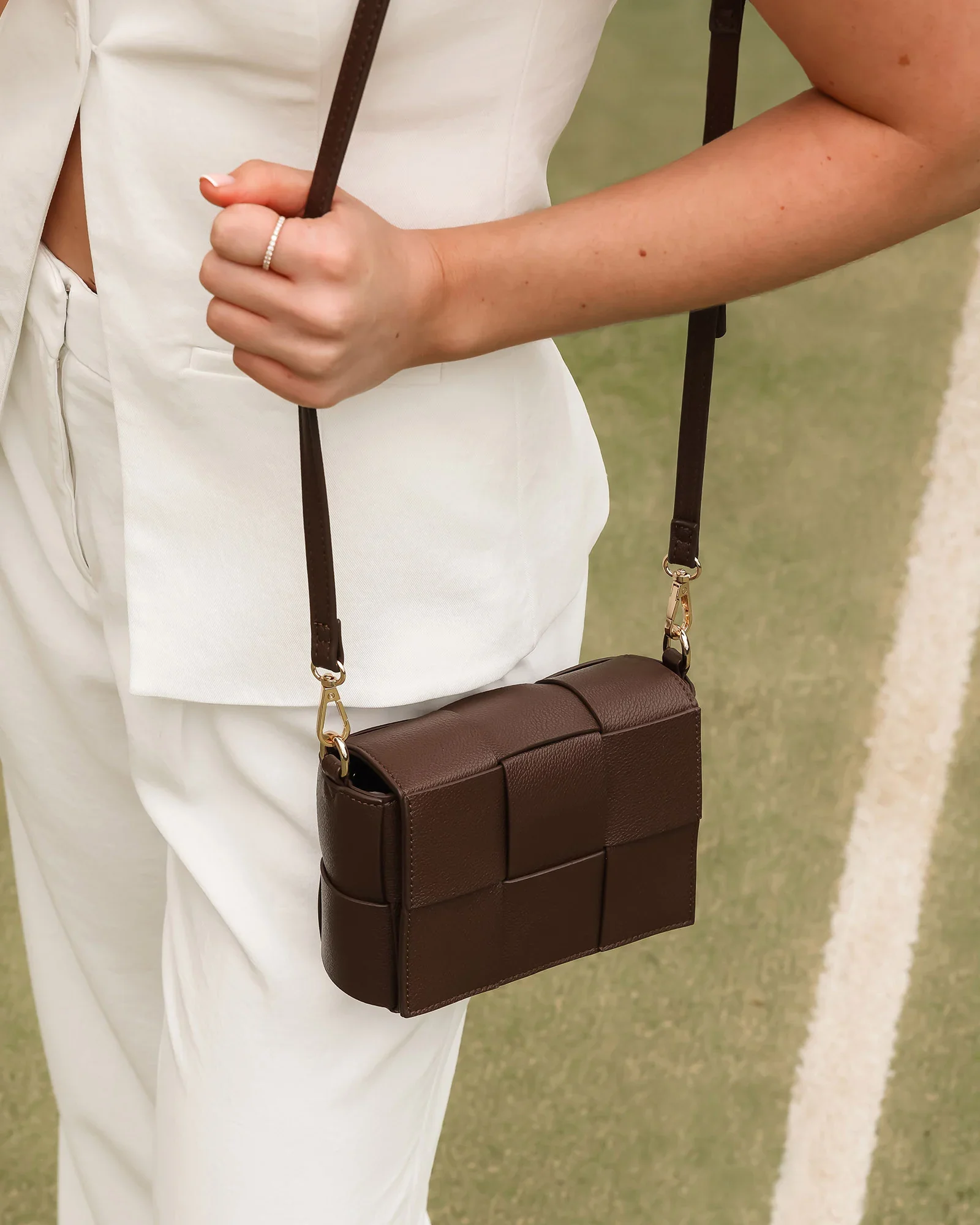 Josephine Crossbody Bag - Chocolate - Image 4