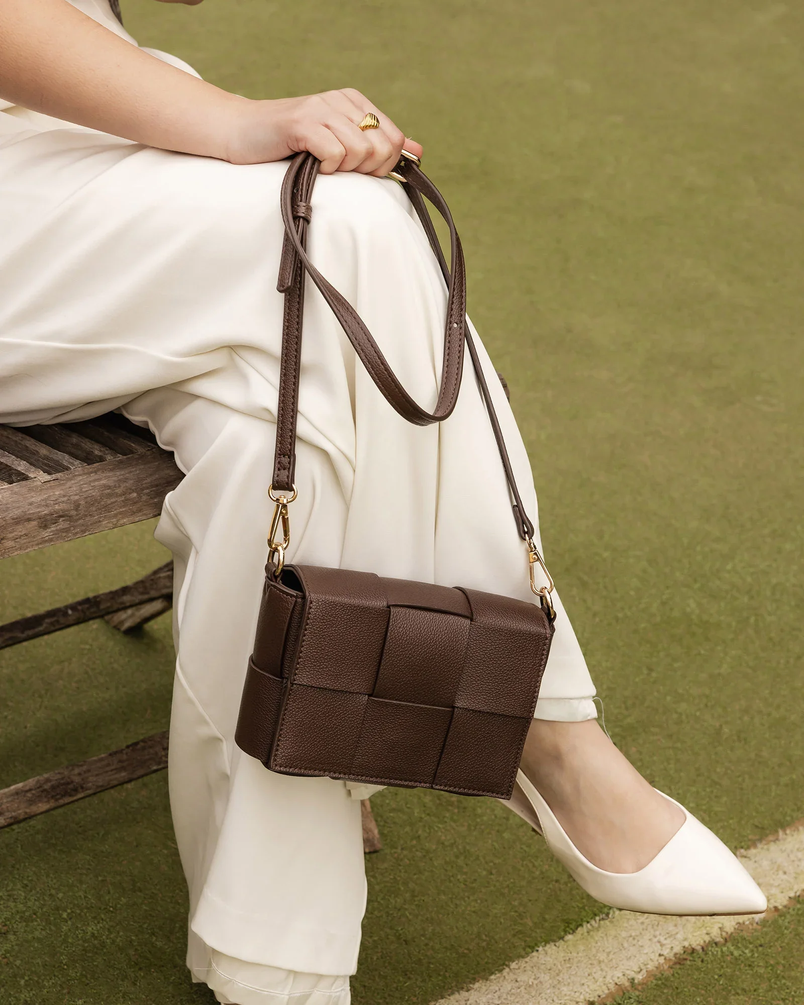 Josephine Crossbody Bag - Chocolate - Image 5