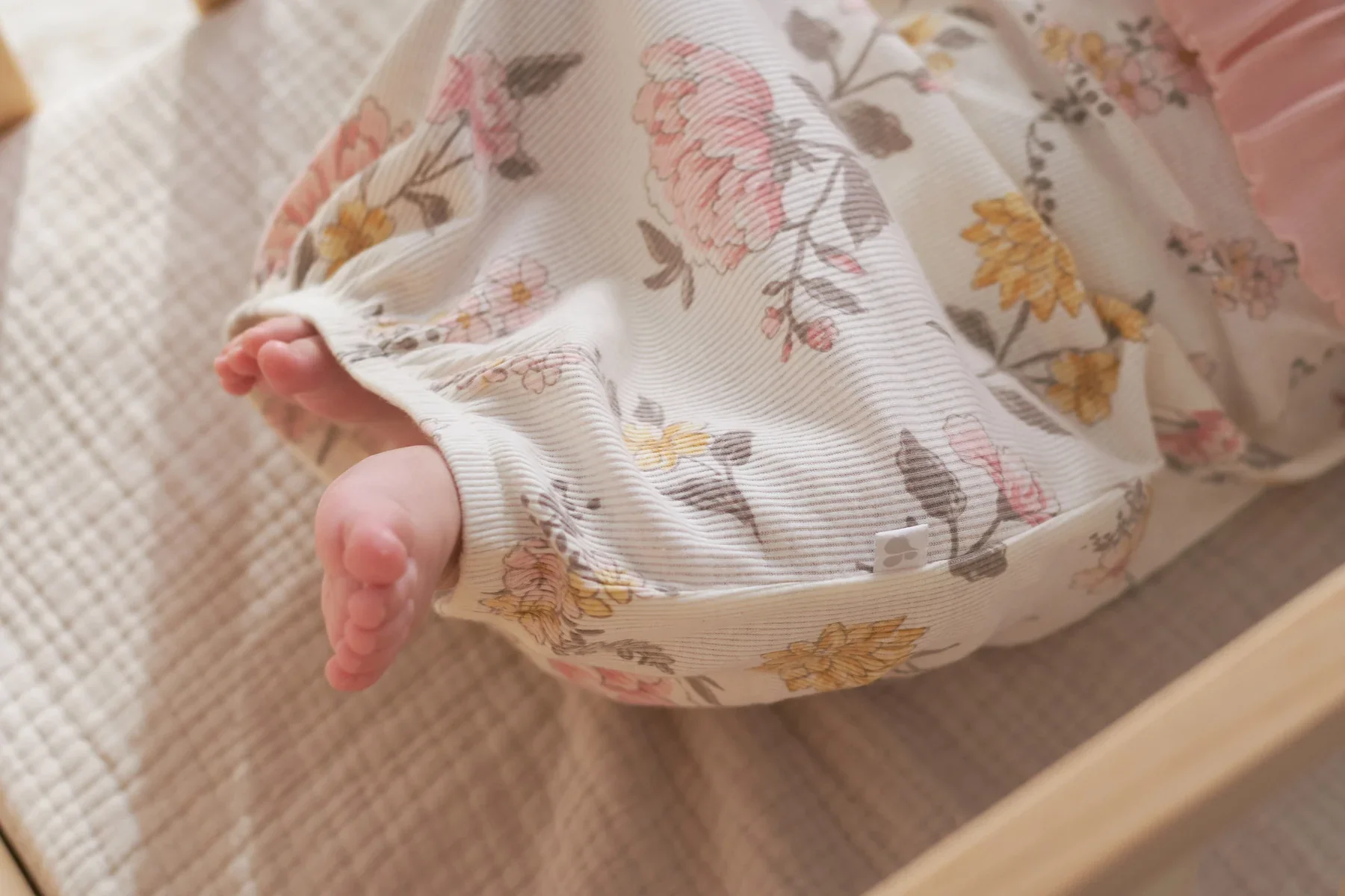 Just Born 1-Pack Baby Girls Vintage Floral Gown - Image 4