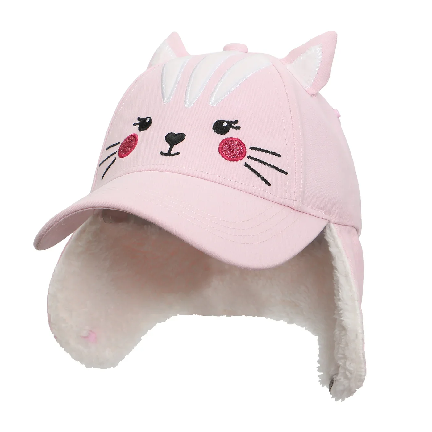 Kids Cap with Earflaps - Cat - Image 2