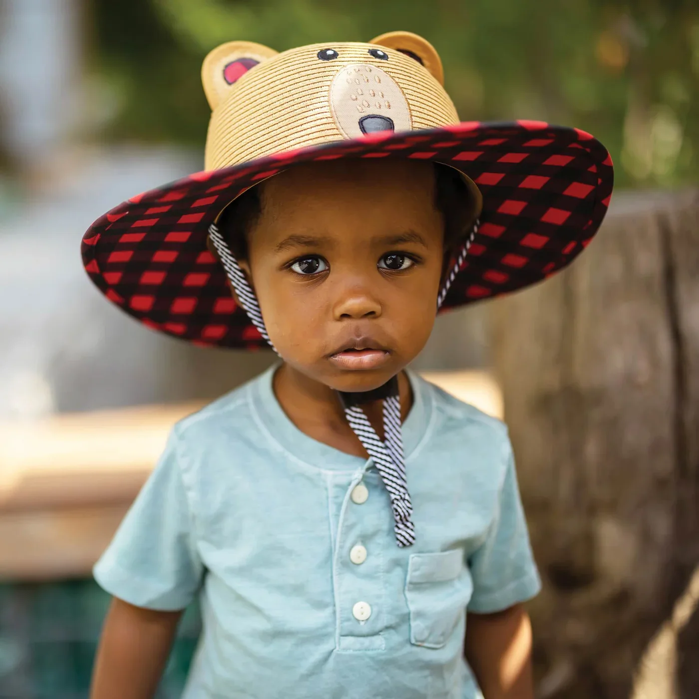 Kids' Straw Hat - Bear - Image 4