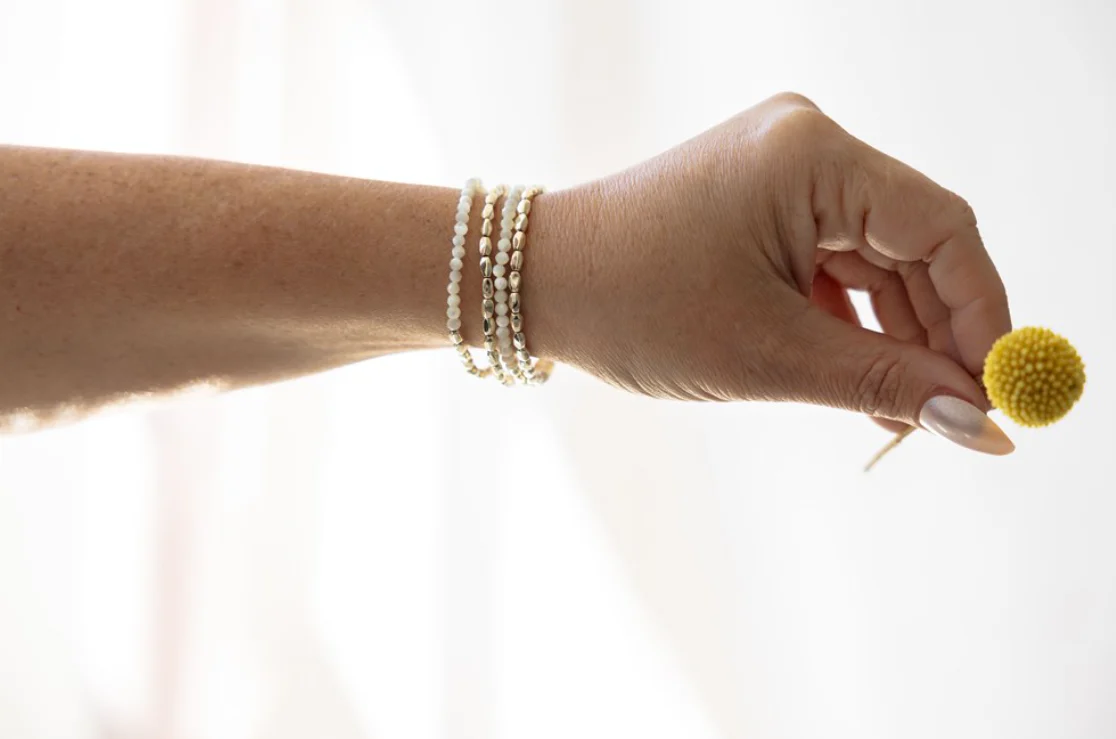Kindred Duo Bracelets - Silver/Mother of Pearl - Image 2