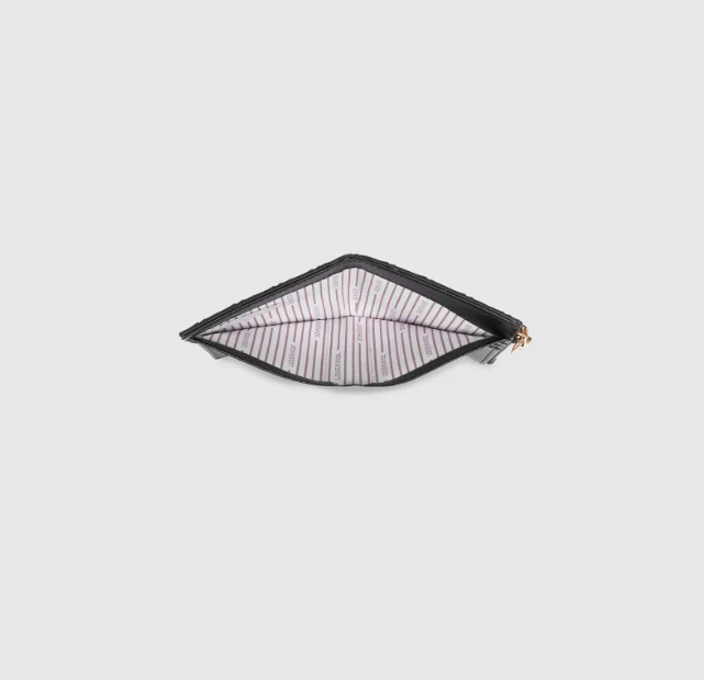 Lily Woven Wallet - Chocolate - Image 4