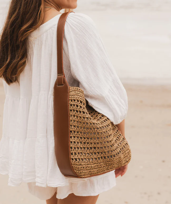 Louisa Shoulder Bag - Natural Tan - Image 2