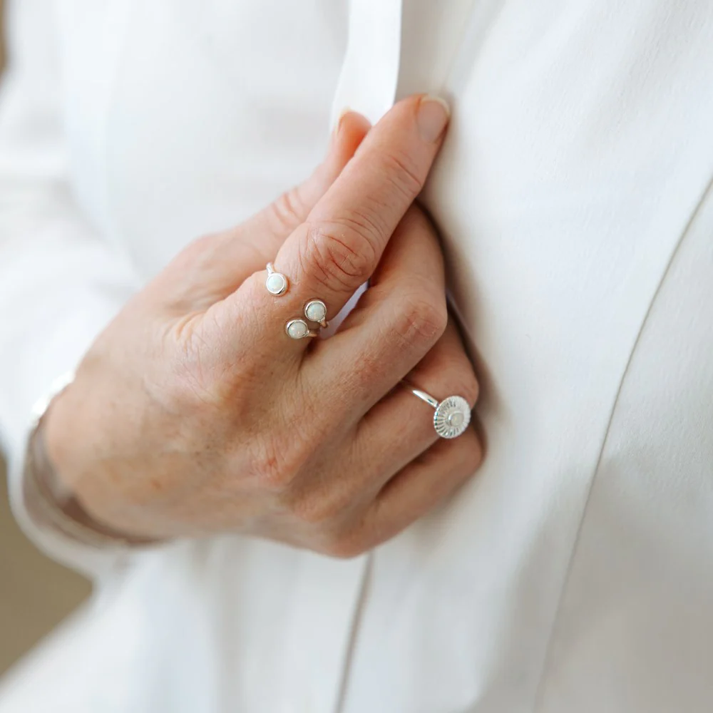 Luciana Ring - Silver/Opalite - Image 2
