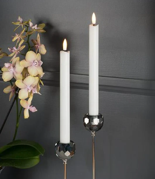 Luxlite Flameless LED Taper Candle - White - Image 3
