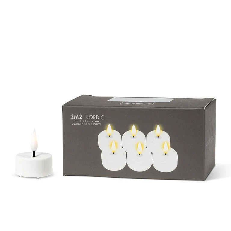 Luxlite Flameless LED Tealight Set of 6 - Sand - Image 2
