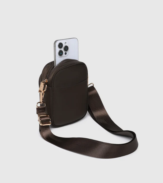 Lyla Phone Bag - Chocolate - Image 4