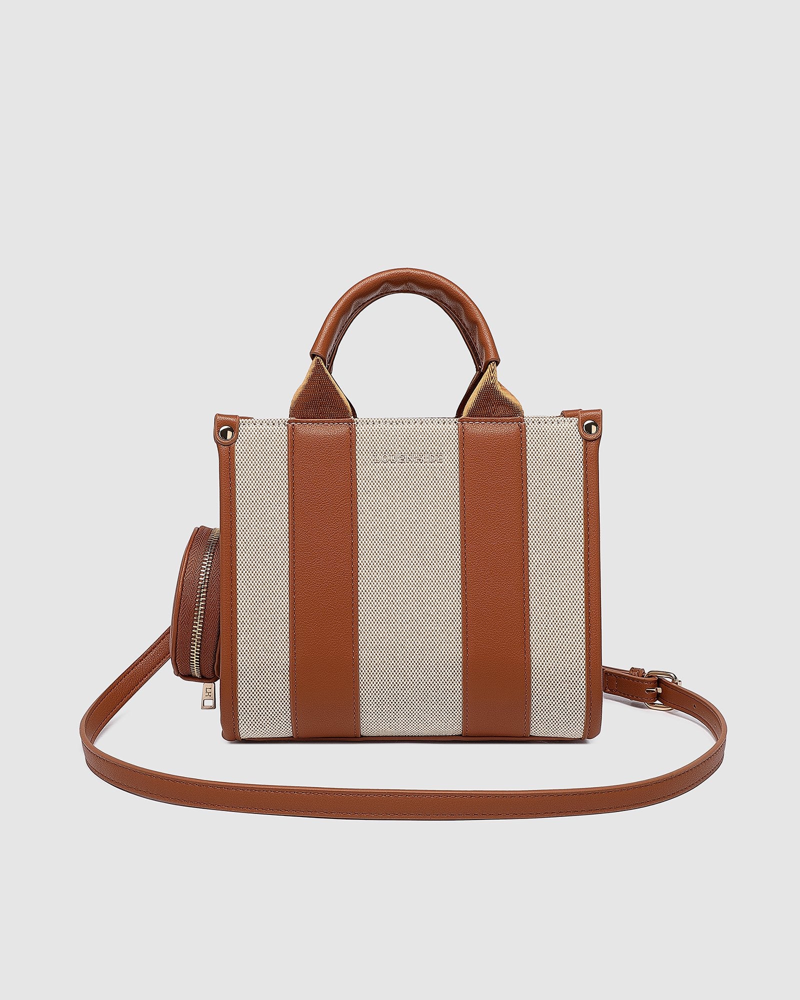 Manhattan Mini Tote Bag - Natural Tan Canvas - Image 4
