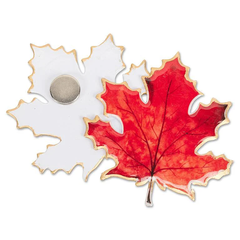 Maple Leaf Two-Sided Magnet - Image 2