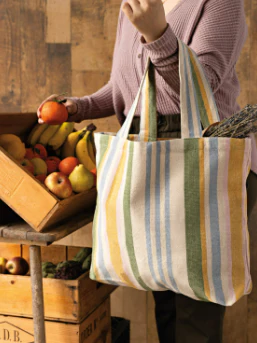 Market Stripe Tote Bag - Image 2