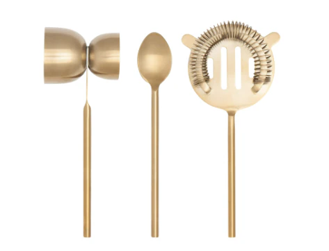 Matte Gold Bar Tools - Set of 3
