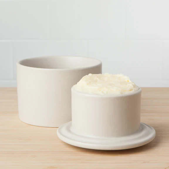 Matte Natural Butter Crock - Image 4