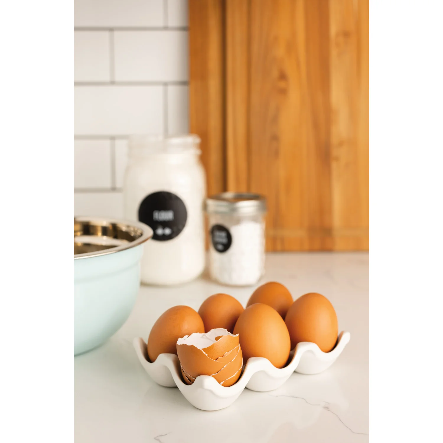 Matte White Egg Crate - Image 2