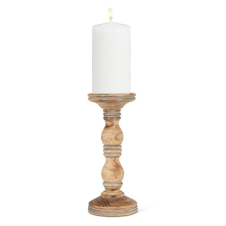 Medium Turned Pillar Holder - Image 2