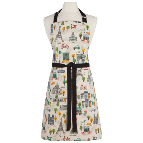 Meet Me In Paris Chef's Cotton Kitchen Apron