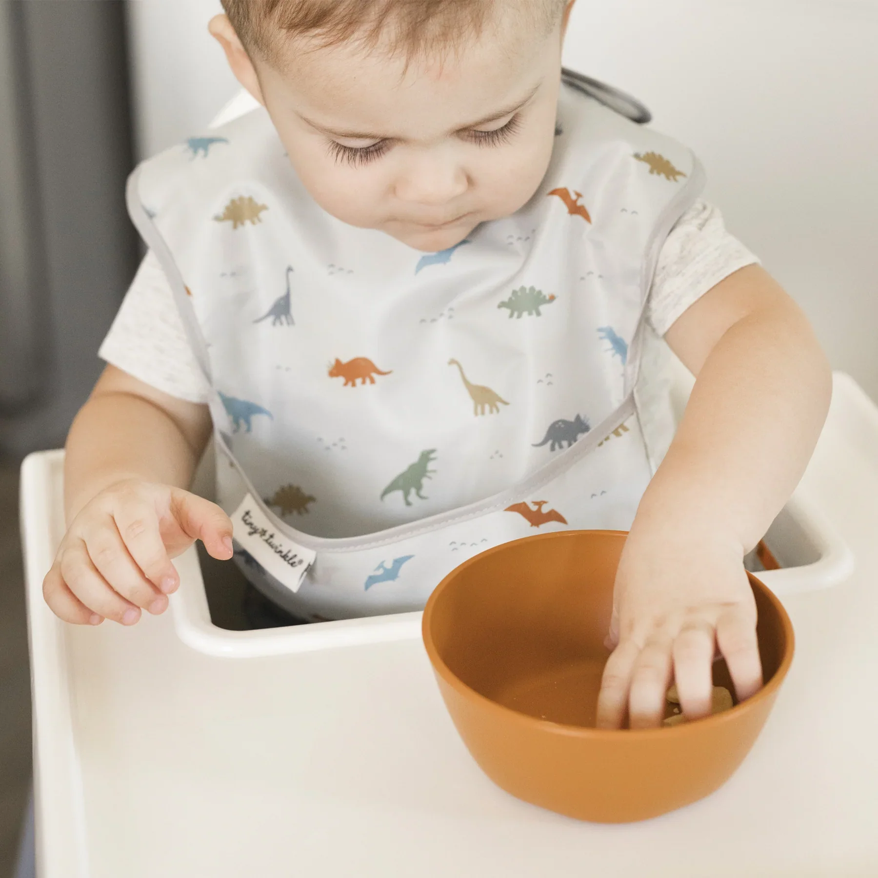 Mess-Proof Easy Bib 3PK - Ocean Life/Dino/Slate - Image 3