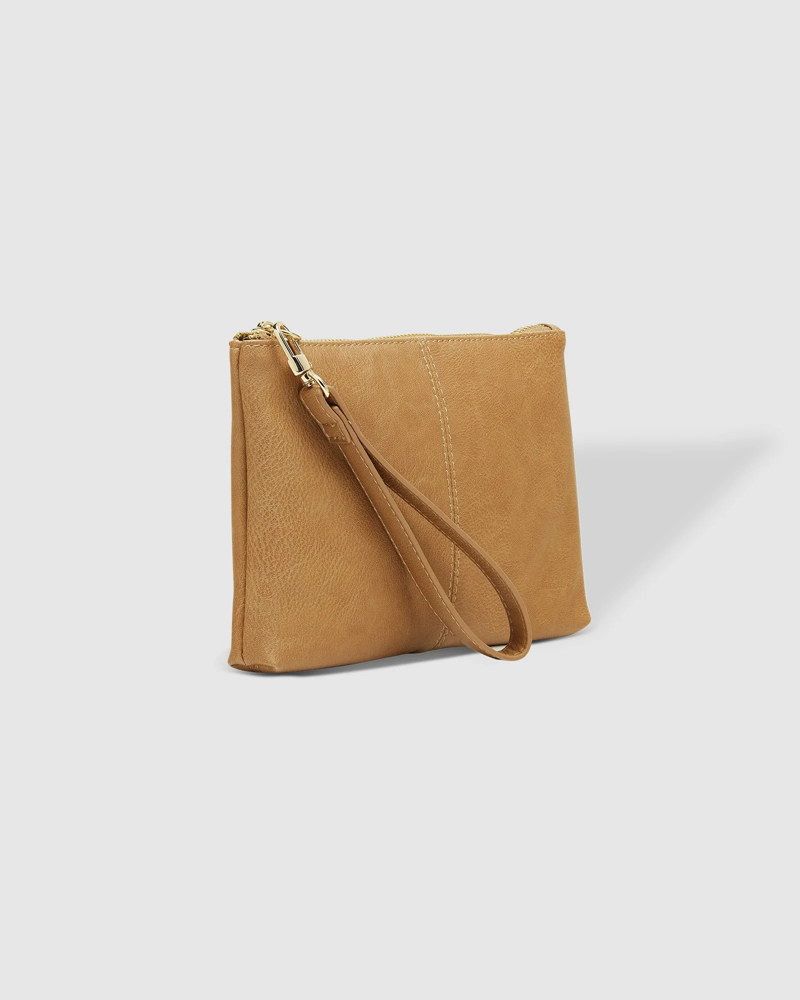 Mimi Logo Wristlet - Camel - Image 3