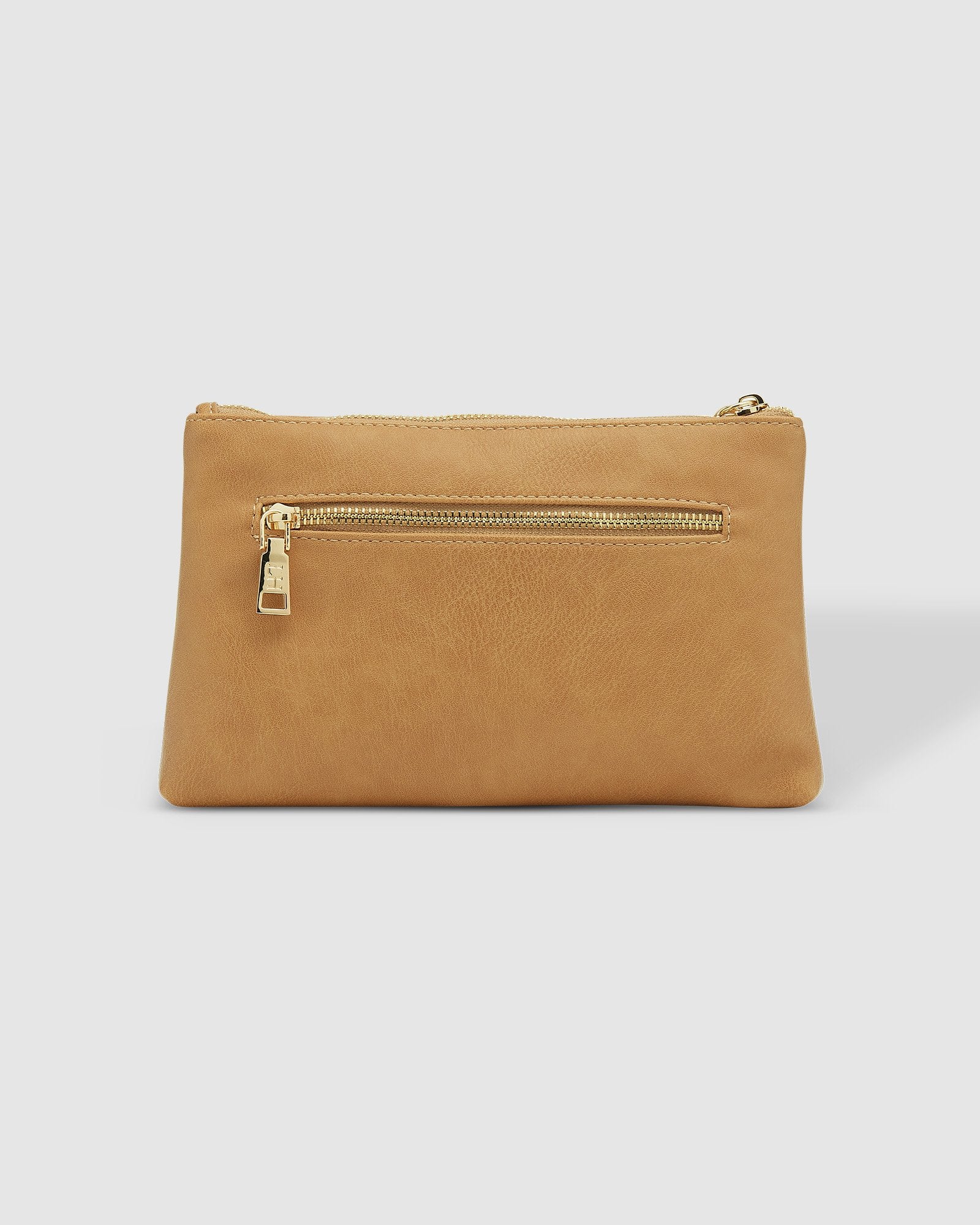 Mimi Logo Wristlet - Camel - Image 5