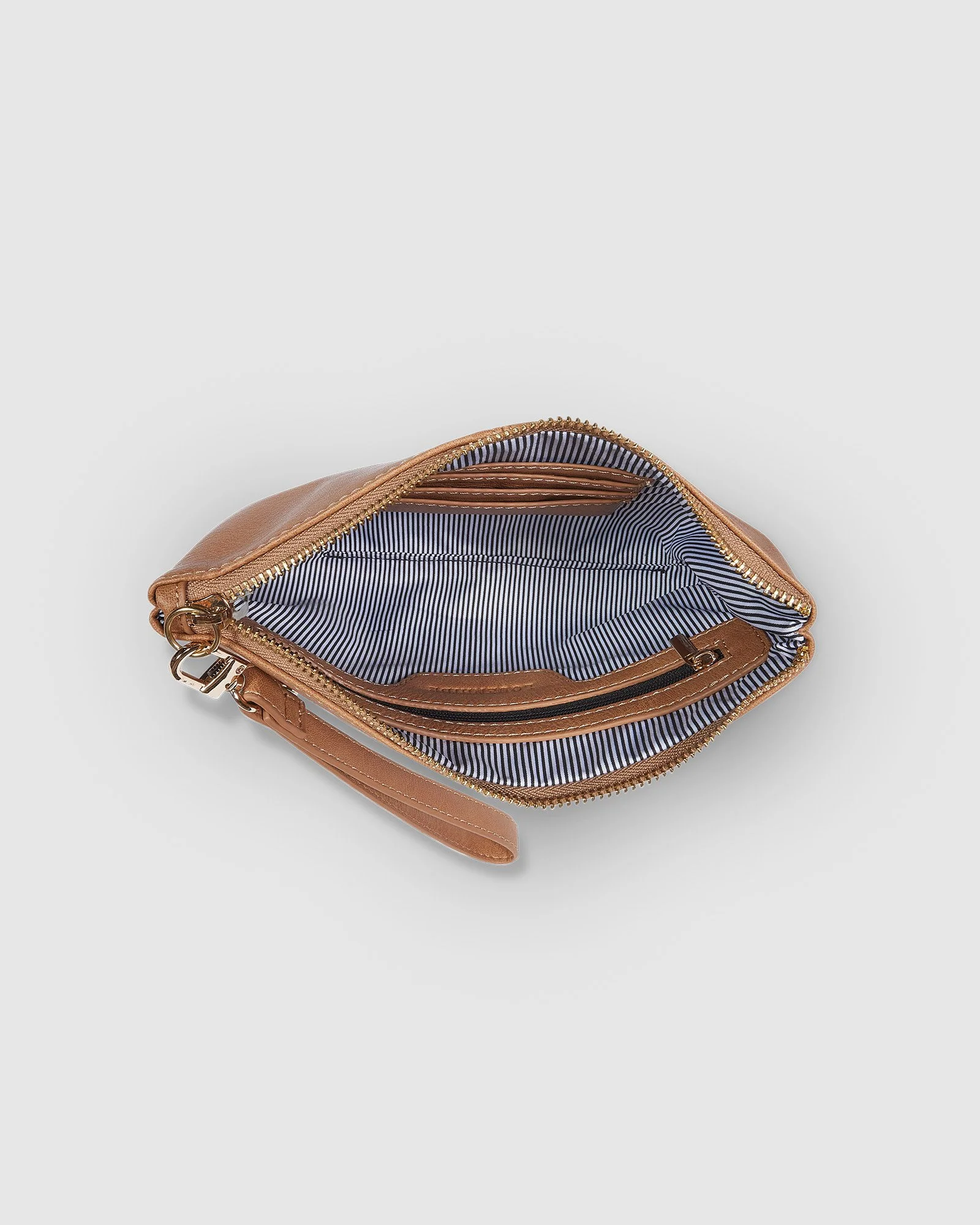 Mimi Logo Wristlet - Camel - Image 6