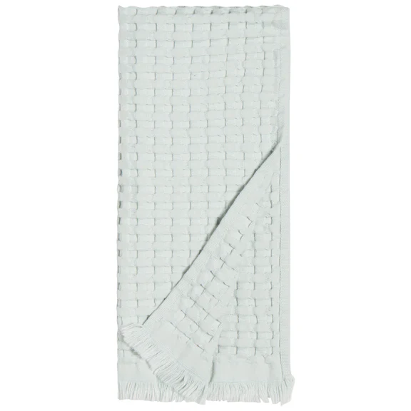 Mist Organic Cotton Waffle Hand Towel - Image 2