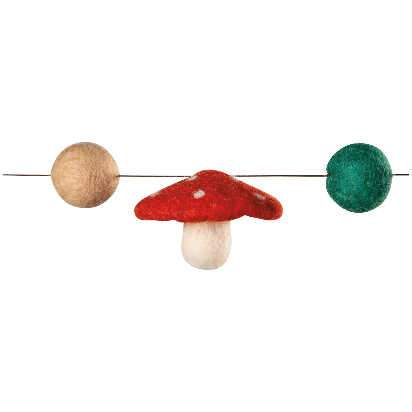 Mushroom Gems Felt Garland - Image 3