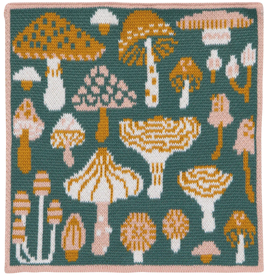 Mushroom Gems Knit Dishcloth - Set of 3 - Image 2