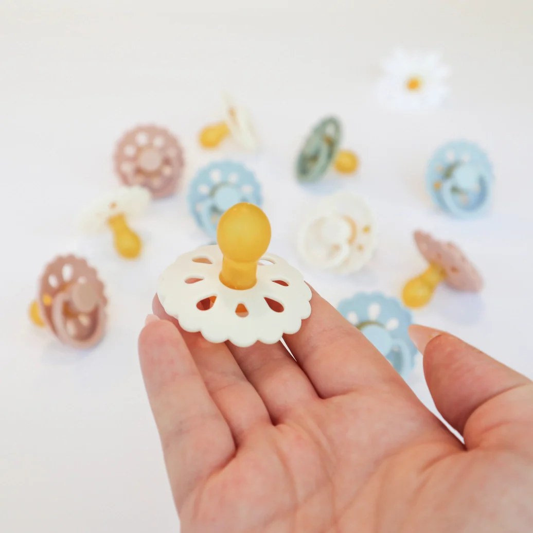 Natural Latex Pacifiers - Blush & Cream - Assorted - Image 2