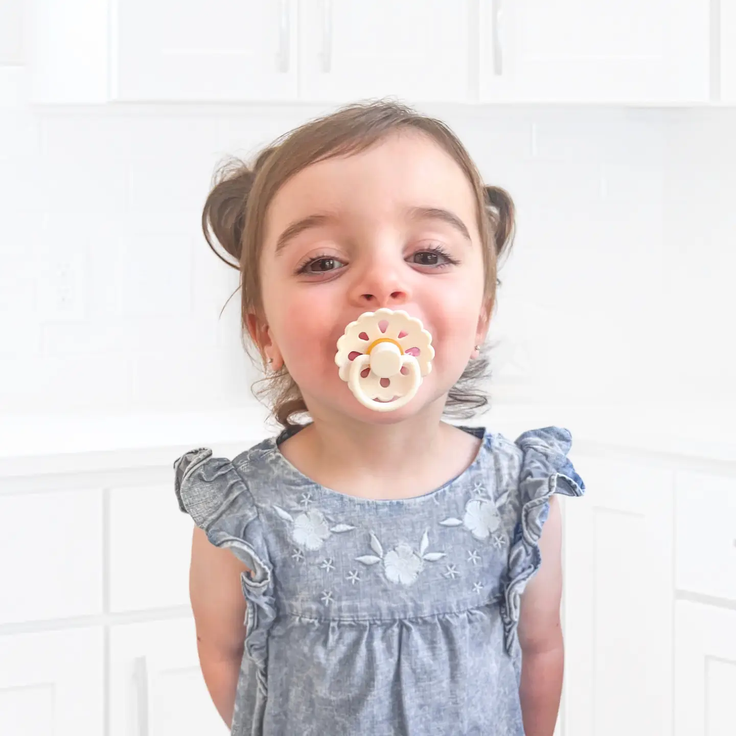 Natural Latex Pacifiers - Blush & Cream - Assorted - Image 3