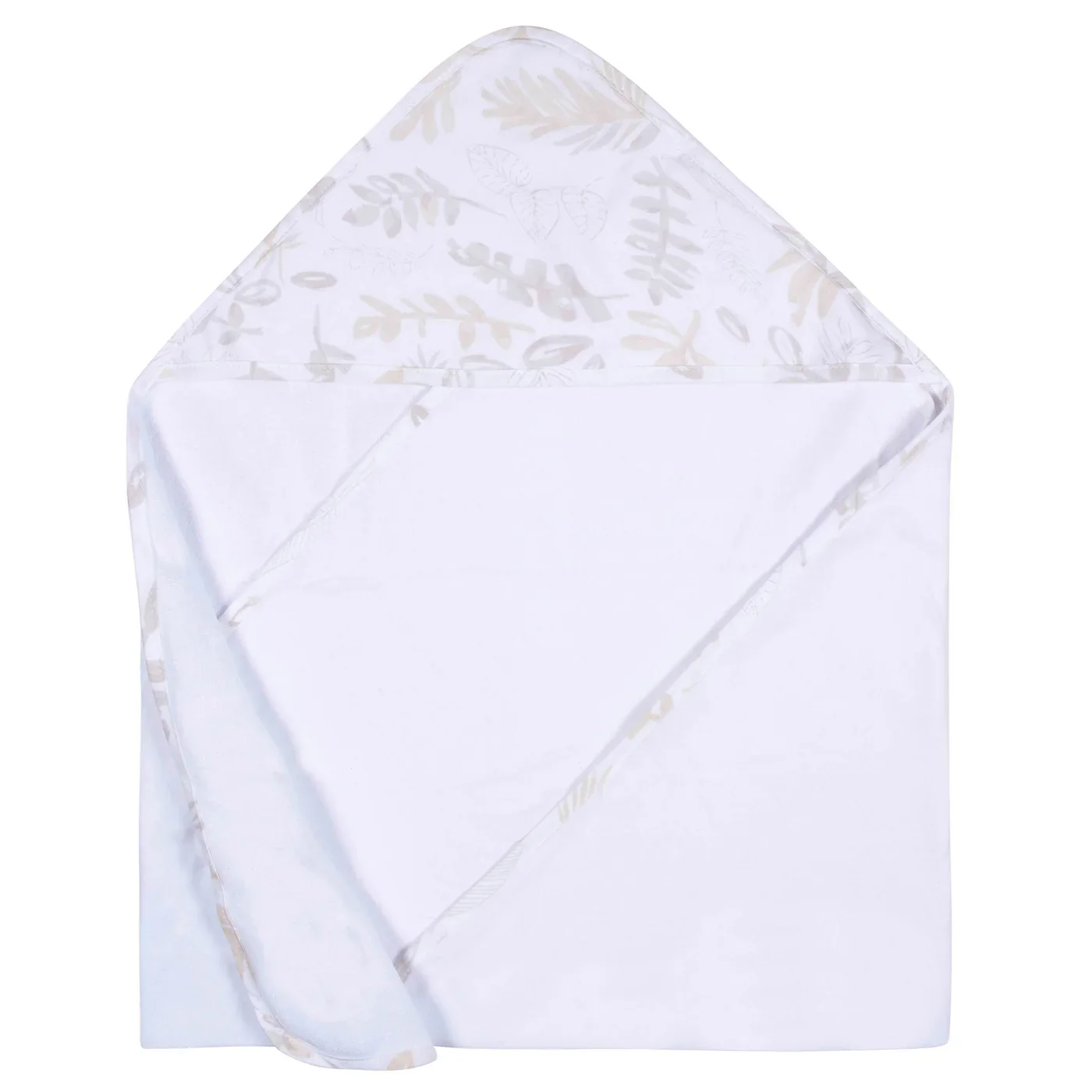 Neutral Leaves Hooded Towel & Washcloth - Image 5