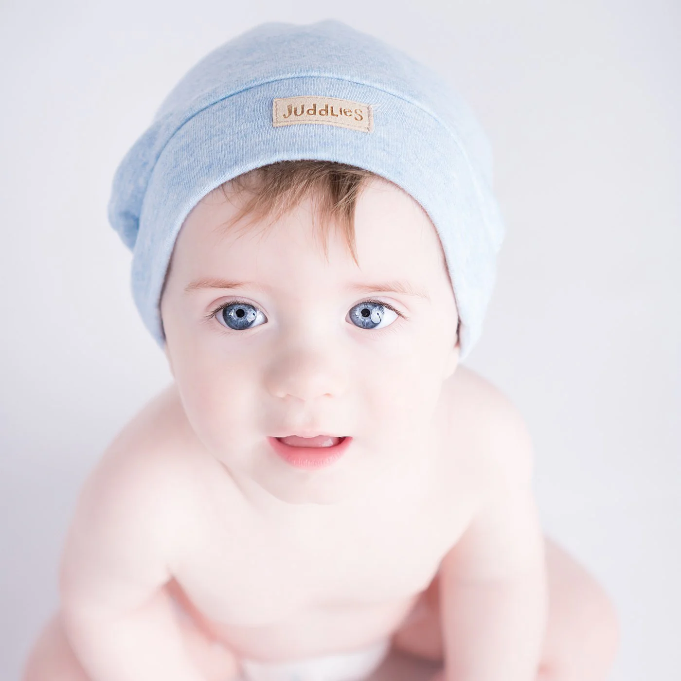 Newborn Hat - Blue Fleck - Image 2