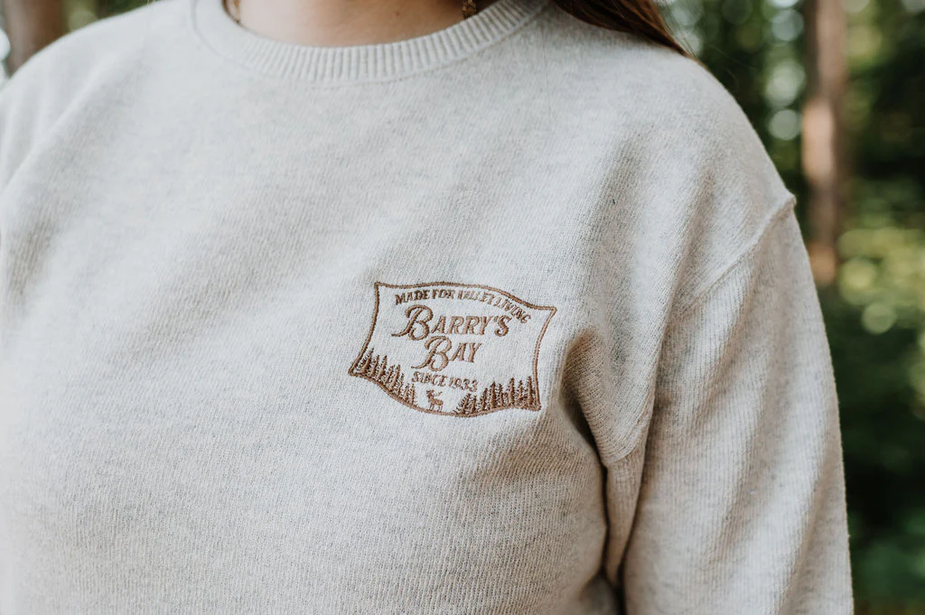 Oatmeal - Barry's Bay Patch Nantucket Crewneck - Image 2